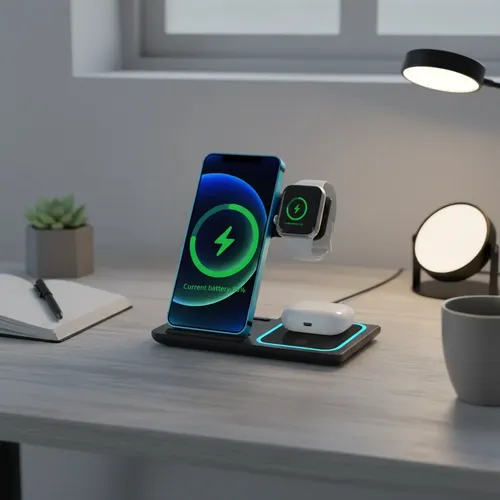 Holder De Celular Con Cargador Inalambrico