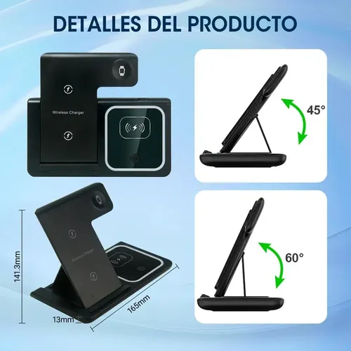 Holder De Celular Con Cargador Inalambrico